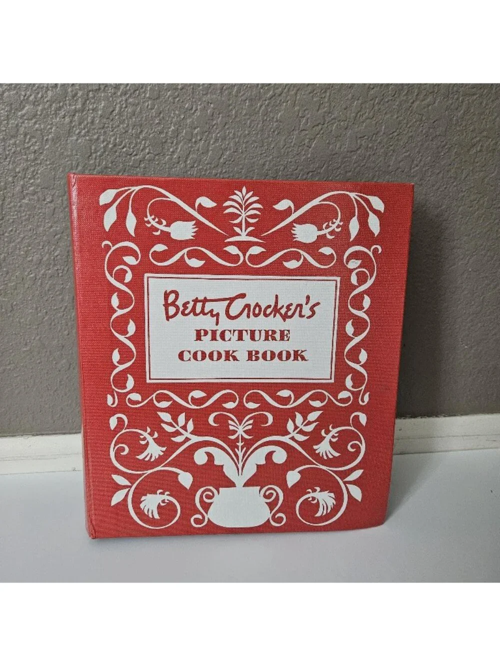 Vintage 1998 Betty Crocker Picture Cook Book Binder, Farmhouse MCM Mid-Century